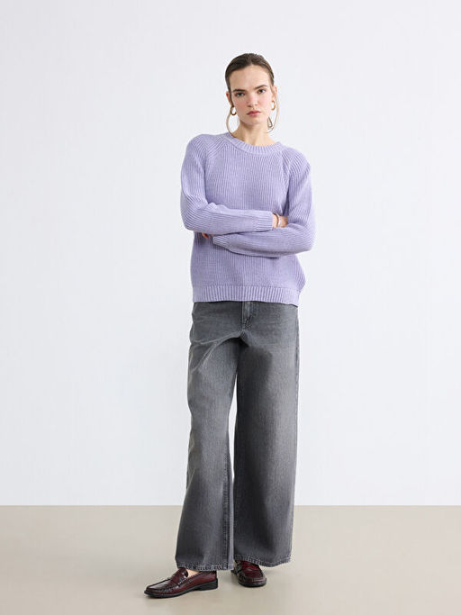 Bisiklet Yaka Kad?n Triko Kazak