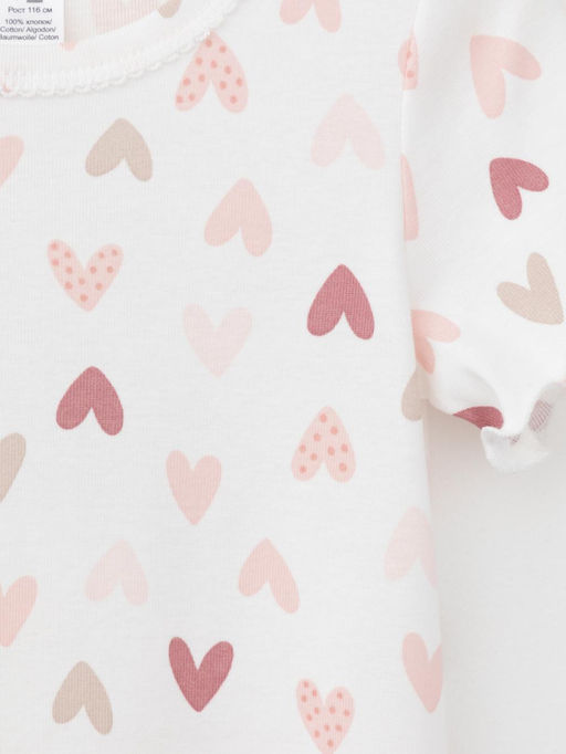 К 1180/конфетти из сердечек на сахаре сорочка ночная для дев