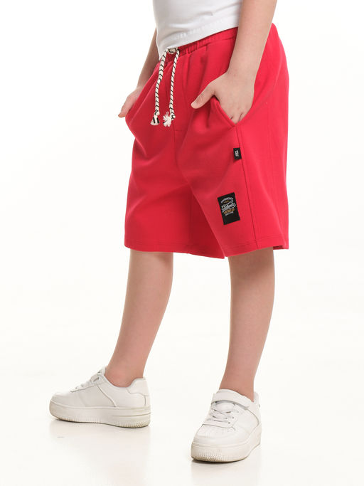 Шорты для мальчика свободного кроя 22-7636 красный - Mini maxi фото 6