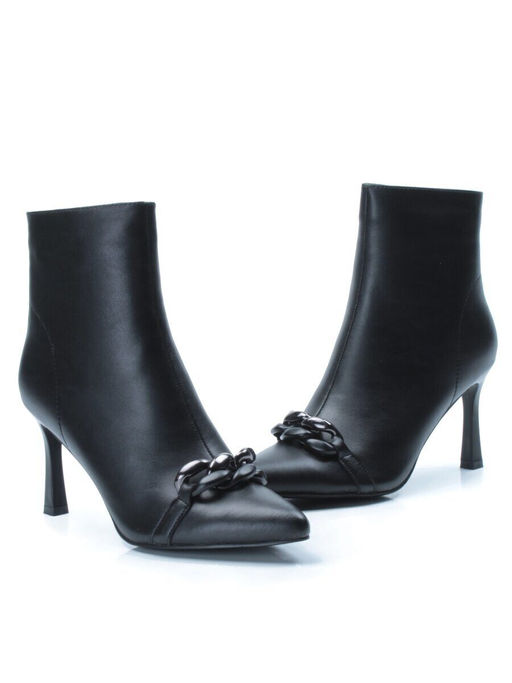 01-PCM343-1 BLACK Ботинки демисезонные женские (натуральная кожа, байка) - Фабричный китай фото 13