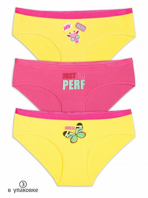 GULB4284/1(3шт. в упаковке) трусы для девочек
