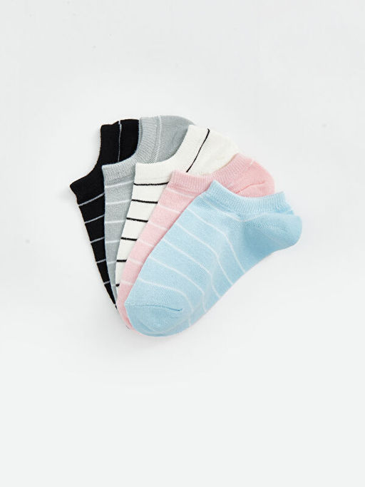 ?izgili Kad?n Patik ?orap 5li