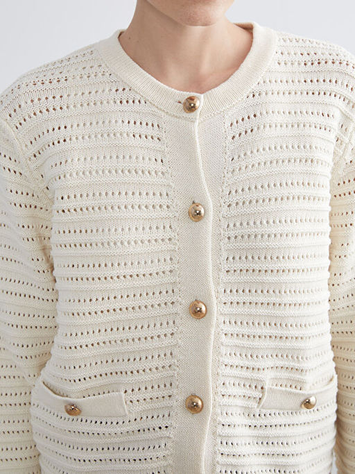 Bisiklet Yaka Ajurlu Kad?n Triko H?rka