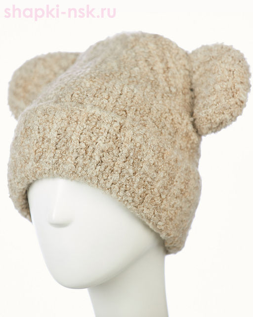03018 BKE Чебурашка букле Шапка флис (52-56)