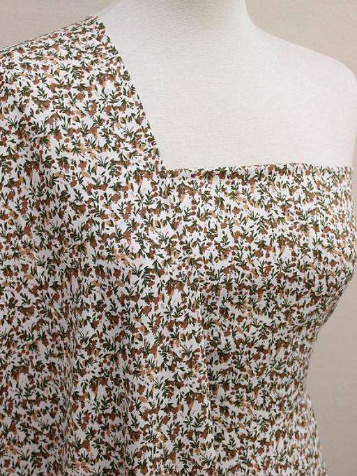 Штапель Николь цв.белый, ш.1.45м, вискоза-100%, 90гр/м.кв - Купава фото 2