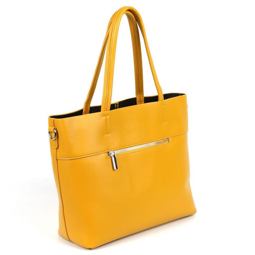 Женская сумка шоппер из эко кожи 8333-836 Елоу - Cidirro фото 3