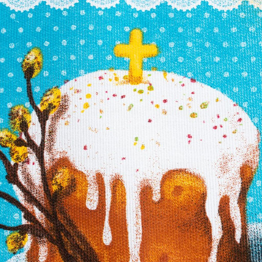 Набор кухонных полотенец Доляна Светлой пасхи 35х60см-2 шт  фото 3