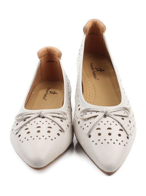 06-7388-66R GRAY/BEIGE Туфли летние женские "Лодочки" (натуральная кожа)