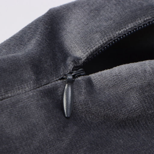 Набор декоративных наволочек Этель с кисточками, цвет серый, 45×45 см - 2 шт., полиэстер, велюр