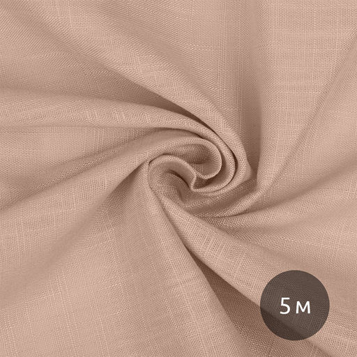 Ткань льняная 190 г/м? лен 40%, вискоза 60% шир.140 см арт.TBY.Li.1002.31 цв.31 пудра розовая уп.5м