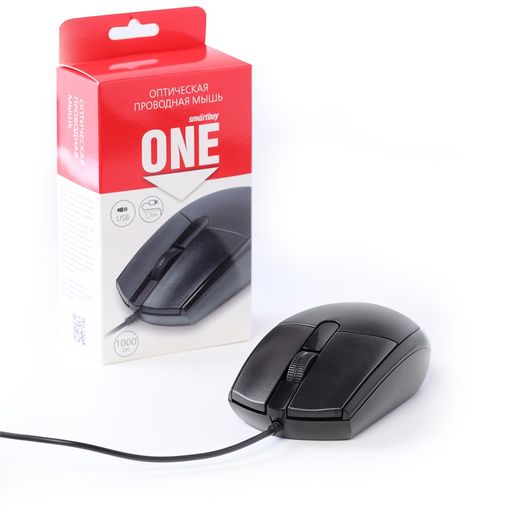Мышь Smartbuy 212-K "ONE" черная, USB