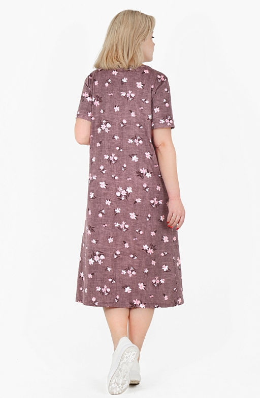 Платье Альбина Х-480 (48-62) кулирка. Цвет в ассортименте - Лотос фото 2