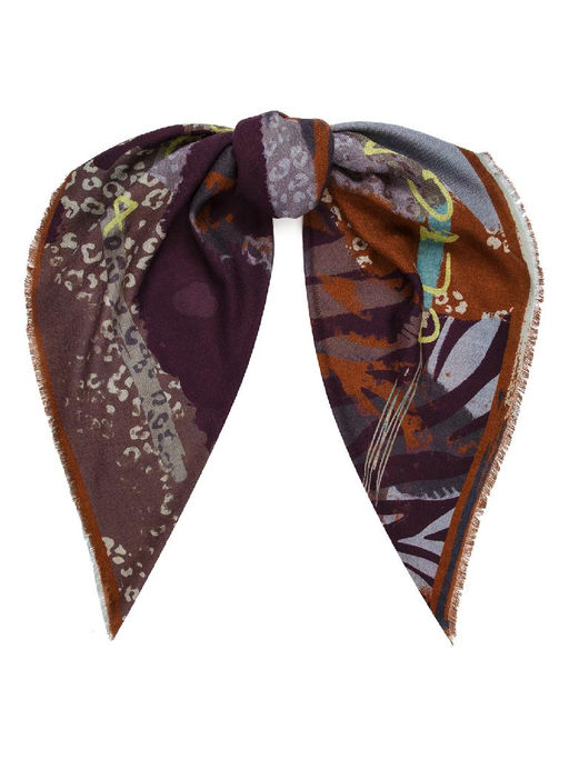 Платок жен. шерсть+каш 105х105 S42-8253-10 - Eleganzza фото 2