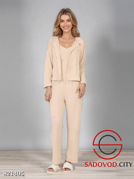 Пижама тройка из хлопка