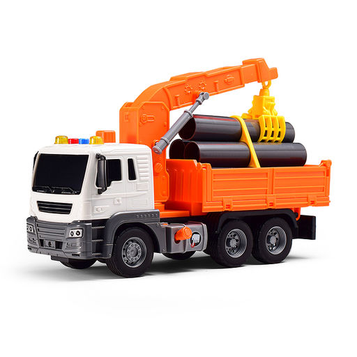 Машина "СтройЭнергия" 1:16 (свет, звук) в коробке (цвет оранжевый)