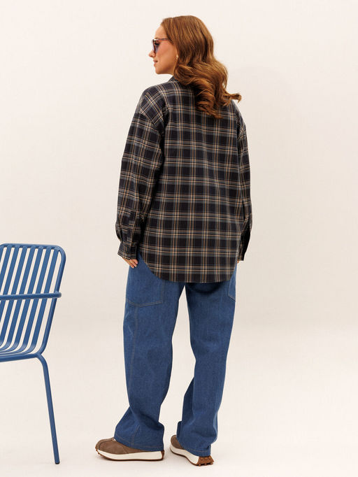 Костюм Liona Style 955 клетка синий