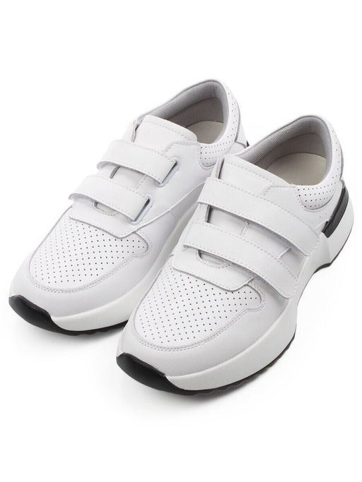 03-YG452-1 WHITE Кроссовки женские (натуральная кожа)