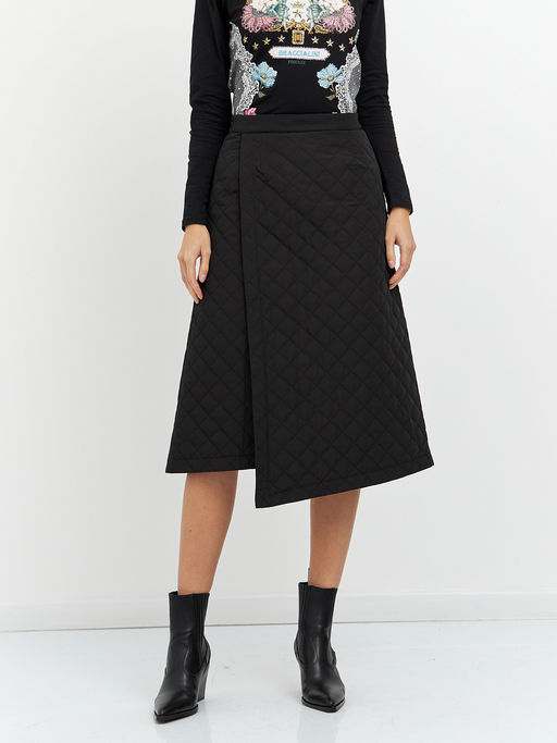 юбка черная стеганая - Glenfield фото 4