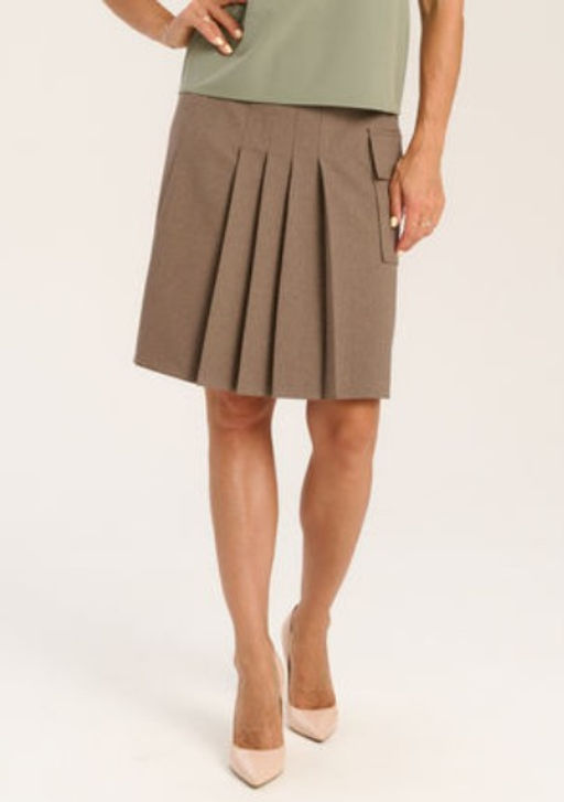 юбка из костюмной ткани с добавлением шерсти - Трика фото 6
