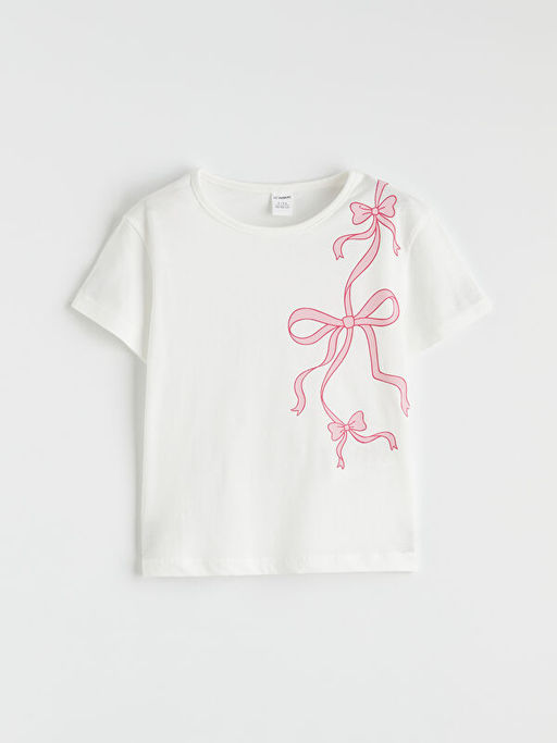 Fiyonk Bask?l? K?z ?ocuk Ti??rt ve ?ort