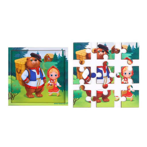Пазл Миша и Маша - Лесная мастерская фото 4