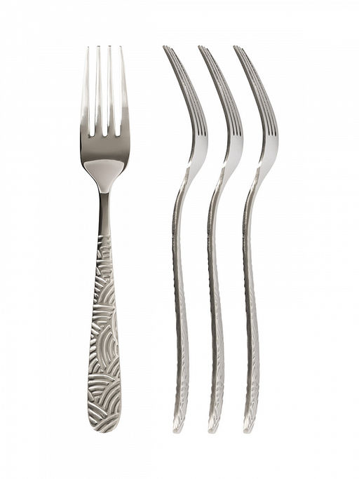 Набор столовых приборов 16 шт. серебро нержавеющая сталь - Lucky фото 6