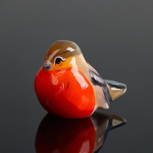 Фигурка «Снегирь», 4.5×6 см, селенит