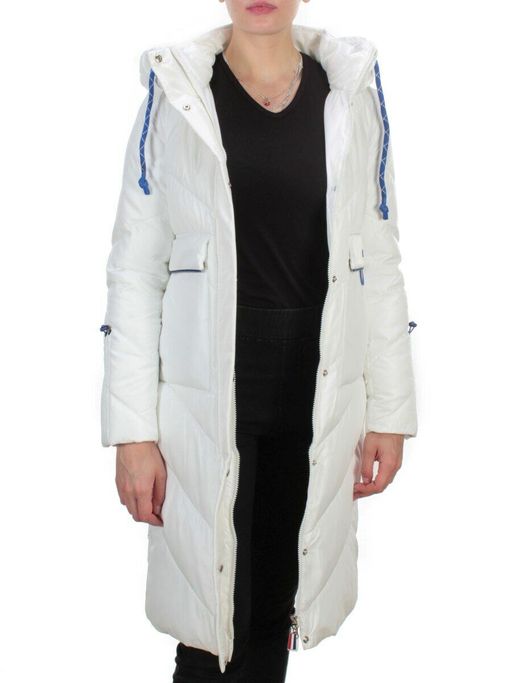 9190 WHITE Пальто зимнее женское EVCANBADY (200 гр. холлофайбера) - Fashion фото 6