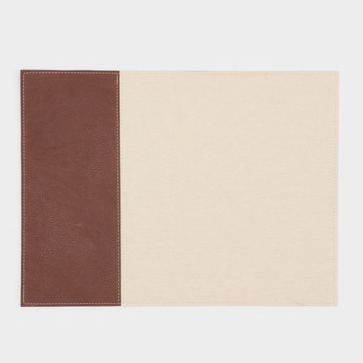 Салфетки под горячее Magistro, 2 шт., двухсторонние, экокожа, хлопок, 47.5×35.5 см