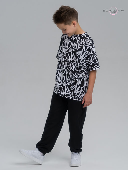 Костюм Daily men надписи-черный - Sovalina фото 5