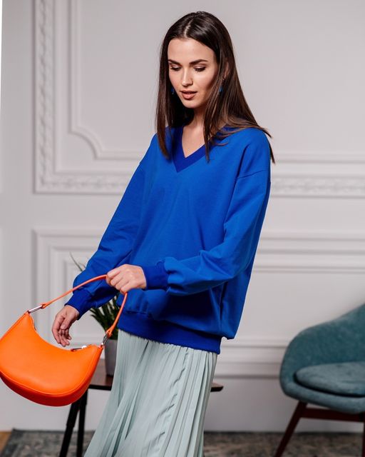 Свитшот Футер 2-х нитка с V-образным вырезом - Sahar art lab фото 5