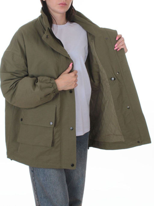 3089 GREEN Куртка демисезонная женская (100 гр. холлофайбер) - Fashion фото 7