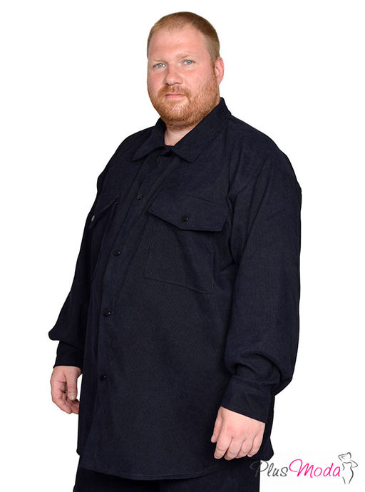 Рубашка-ветровка Модель №2007 размеры 44-84 - Plusmoda фото 3
