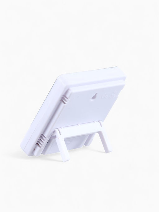 Часы - будильник электронные «Бируни», настольные, термометр, гигрометр, 10×10 см