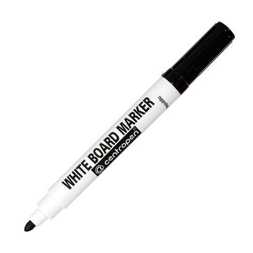 Маркер для белых досок Centropen WHITE BOARD 2,5 мм черный, круглый наконечник
