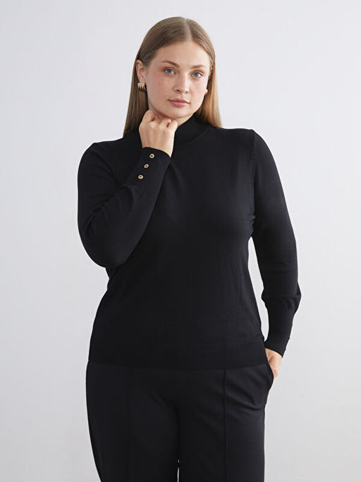 Dik Yaka Kad?n Triko Kazak