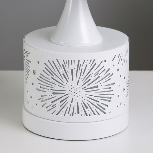 Аромалампа RISALUX «Салют», с подсветкой, Е27, 40 Вт, RGB, 13×13×30 см, белая