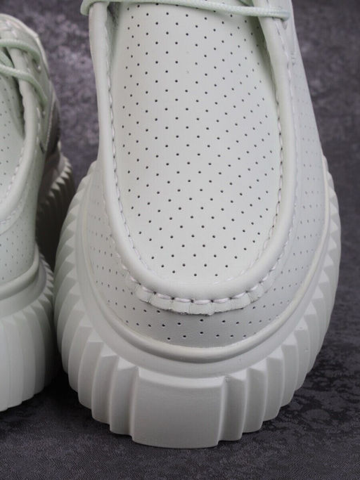 03-PDA169-4 GREEN Полуботинки женские (натуральная кожа)