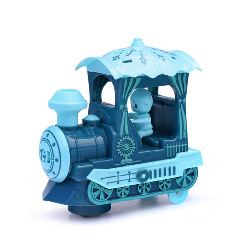 Паровоз "Веселый машинист" со светом и звуком, на батарейках, в коробке