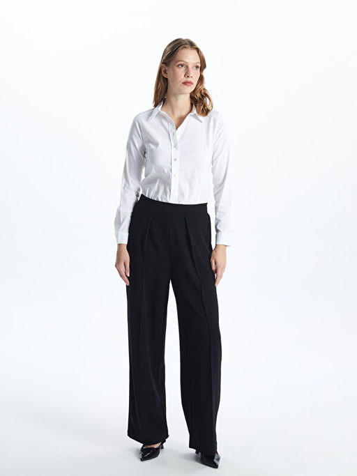 Uzun Kollu Poplin Kad?n G?mlek