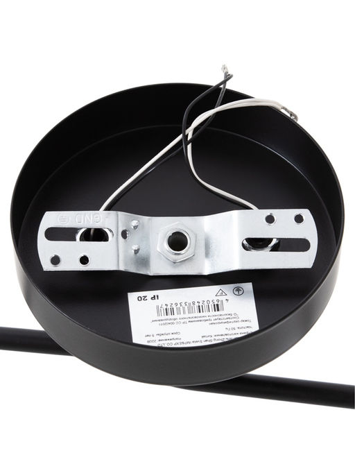 Люстра 12197/2, 2хE27, 40 Вт, чёрный/белый