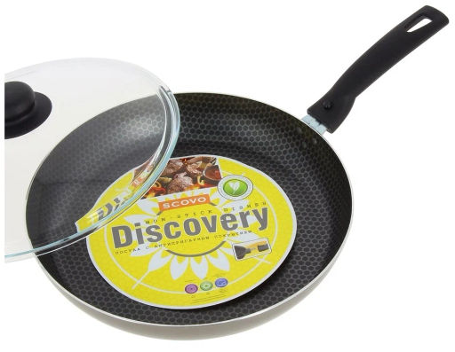 Сковорода DISCOVERY d 200 стеклянная крышка СД-026 /SCOVO/  фото 7