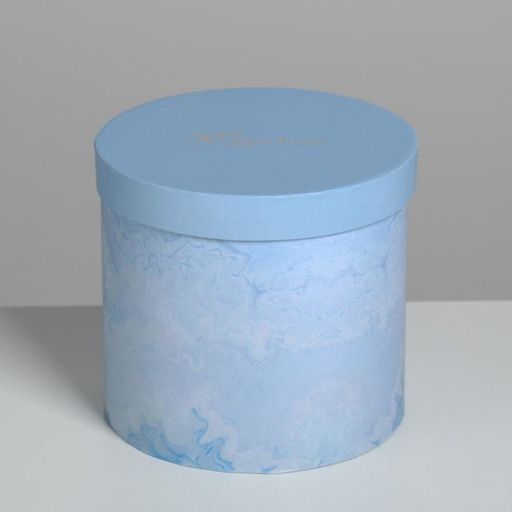 Набор шляпных коробок для цветов 5 в 1 Мрамор, 14 13 см - 22 19,5 см - Дарите счастье фото 8