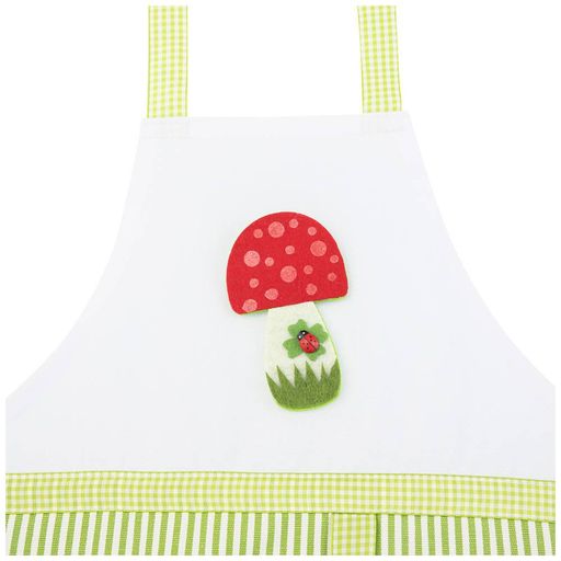 ФАРТУК МАЛЕНЬКИЙ ДЕКОРАТИВНЫЙ СУПЕР ГРИБ ,БЕЛЫЙ\ЗЕЛЕНЫЙ, 100 - Lefard фото 4