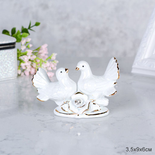 Статуэтка Голуби 3,5x9x6 см / S0164С /уп 240/
