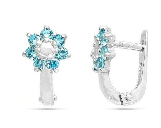 Серьги из серебра куб.циркон., С1827р202