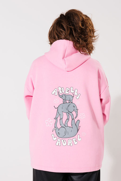 Толстовка ANELLI 1325 розовый  фото 4