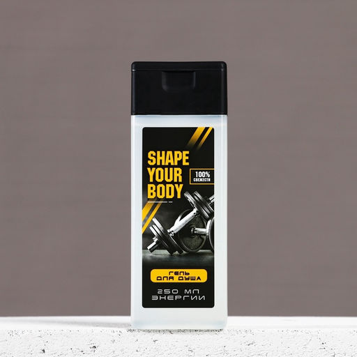 Гель для душа SHAPE YOUR BODY, 250 мл, аромат мужского парфюма, Чистое счастье фото 5