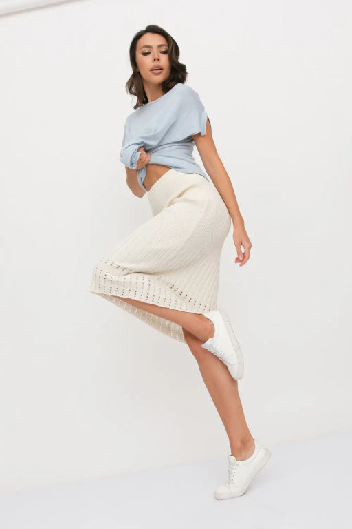 ЗЛАТА Юбка И 014 дл/льняной