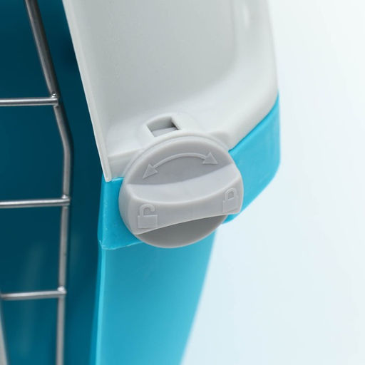 Переноска для животных пластиковая 47 х 30 х 35 см, вес до 9 кг, синяя - Пижон фото 11